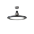 Moderne hanglamp met metalen afwerking en diffuser**